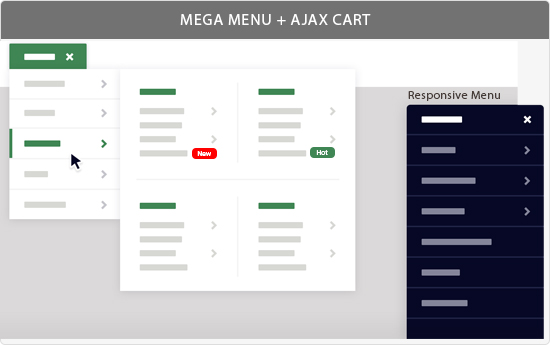 Mega Menu + Ajax Cart