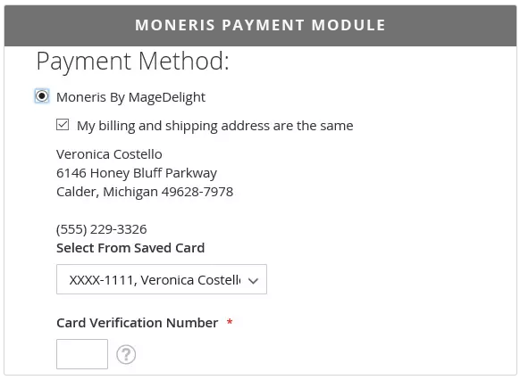 Moneris Payment